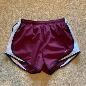 Maroon Nike Dri-Temp Running Shorts